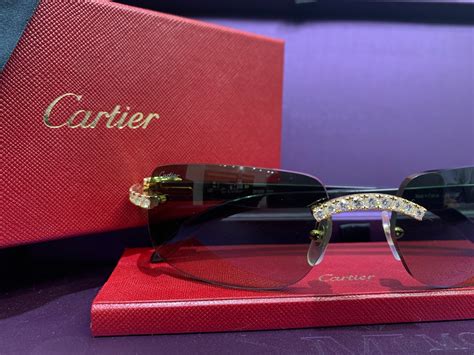 cartier mens sun glasses|men's cartier glasses with diamonds.